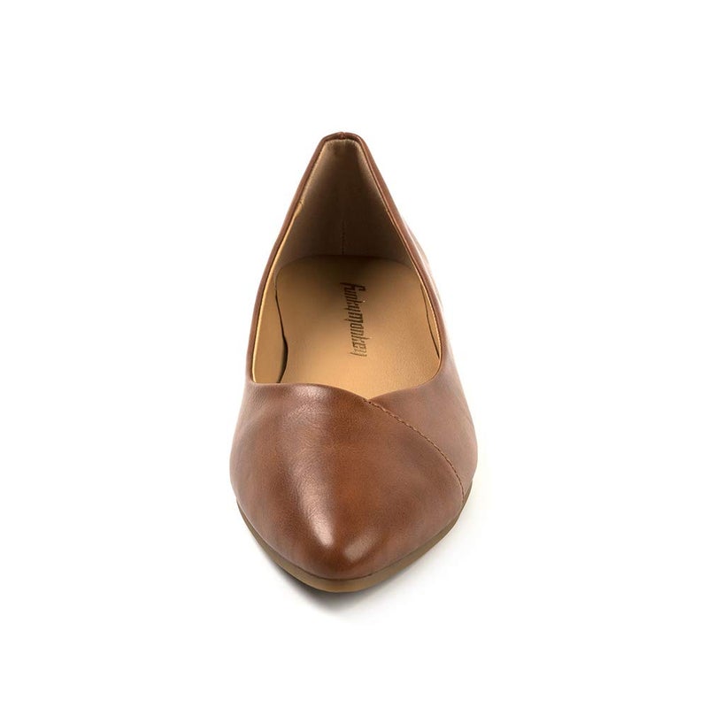 FUNKYMONKEY Women's Ballet Flats Comfort Slip On Shoes for Walking and Driving (9 M US, Brown A) - Image 3